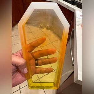 Yellow candy corn trinket tray